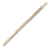 Thumbnail Image 2 of Herringbone Chain Bracelet Hollow 14K Yellow Gold 7.5&quot;