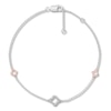 Thumbnail Image 2 of Diamond Bracelet 1/20 ct tw Round-cut 10K Two-Tone Gold 7.5&quot;