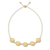 Thumbnail Image 2 of Textured Circle Bolo Bracelet 10K Yellow Gold 9.5&quot;