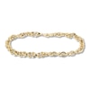 Thumbnail Image 1 of Link Chain Bracelet Hollow 10K Yellow Gold 7.5&quot;