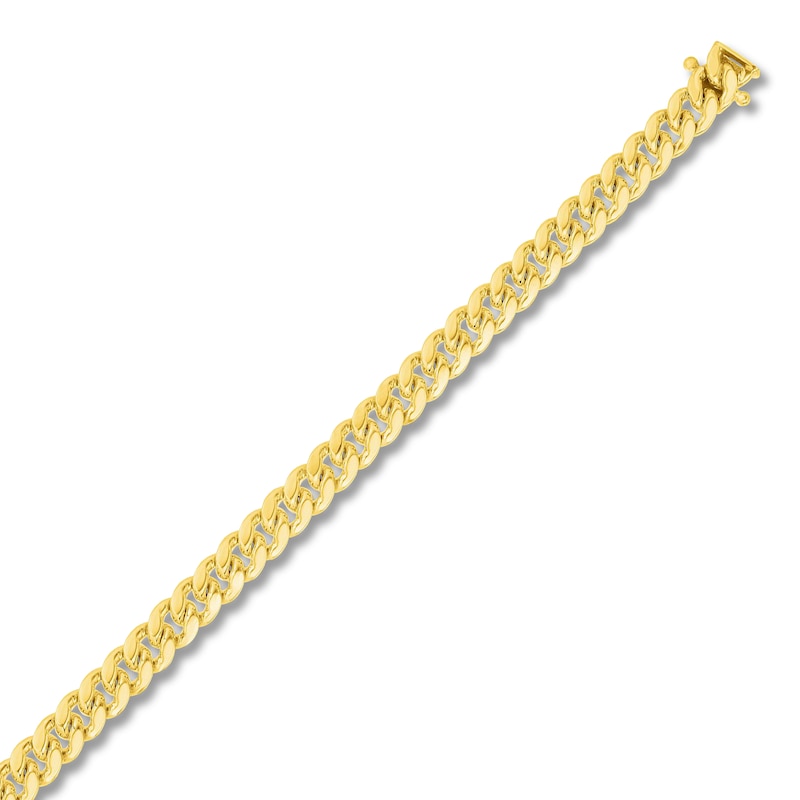 Main Image 2 of Cuban Link Bracelet Solid 14K Yellow Gold 8.5&quot;