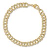 Thumbnail Image 1 of Double Link Rembrandt Charms Bracelet 14K Yellow Gold 7&quot;