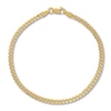 Thumbnail Image 0 of Solid Curb Chain Bracelet 14K Yellow Gold 7.25"