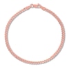 Thumbnail Image 0 of Solid Curb Chain Bracelet 14K Rose Gold 7.25"