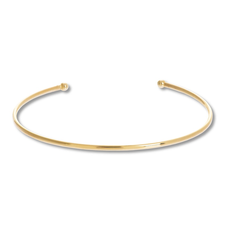 Cuff Bangle Bracelet 14K Yellow Gold