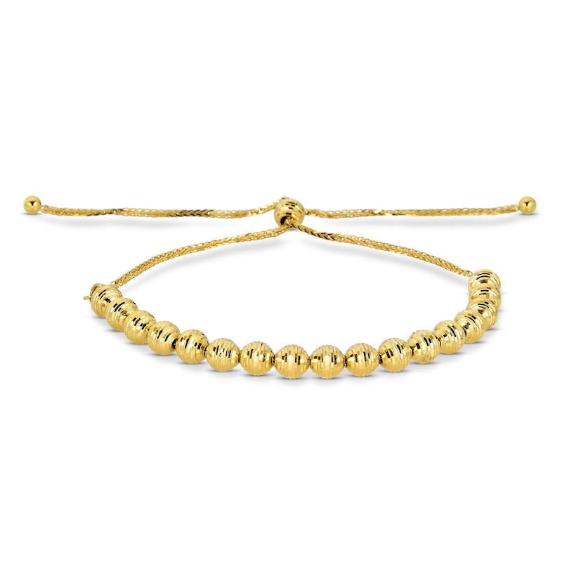 Bolo Bracelet 10K Yellow Gold 9.5"