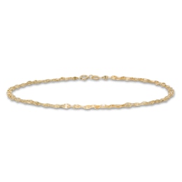 Triple-strand Anklet 14K Yellow Gold 9.5&quot;