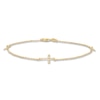 Kay Cross Anklet 14K Yellow Gold 9.5"