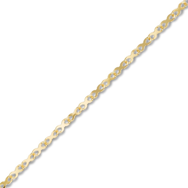 Main Image 2 of Infinity Symbol Anklet 14K Yellow Gold 9.5&quot;