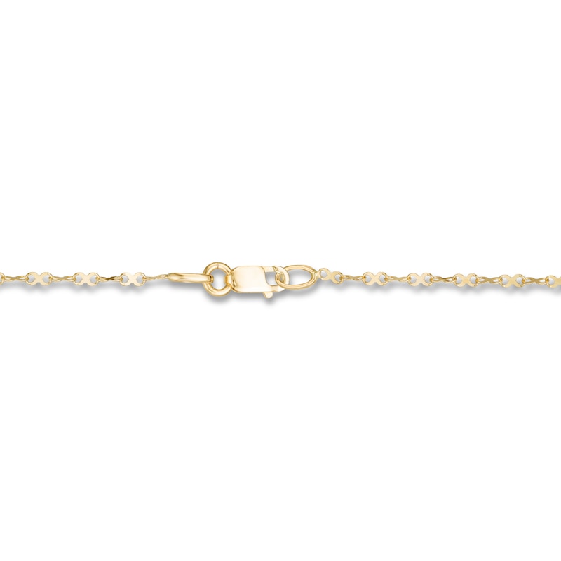 Main Image 3 of Infinity Symbol Anklet 14K Yellow Gold 9.5&quot;