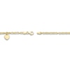 Thumbnail Image 1 of Heart Anklet 14K Yellow Gold 9.5"