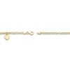 Thumbnail Image 2 of Heart Anklet 14K Yellow Gold 9.5&quot;