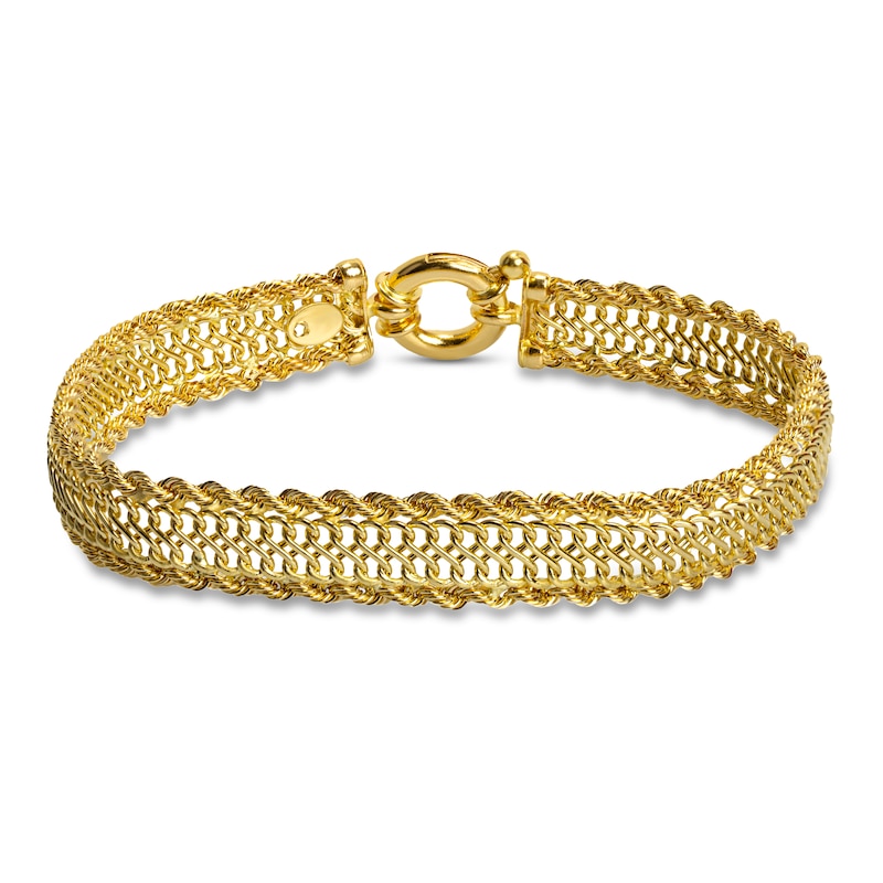 Link Chain Bracelet 14K Yellow Gold 7.5