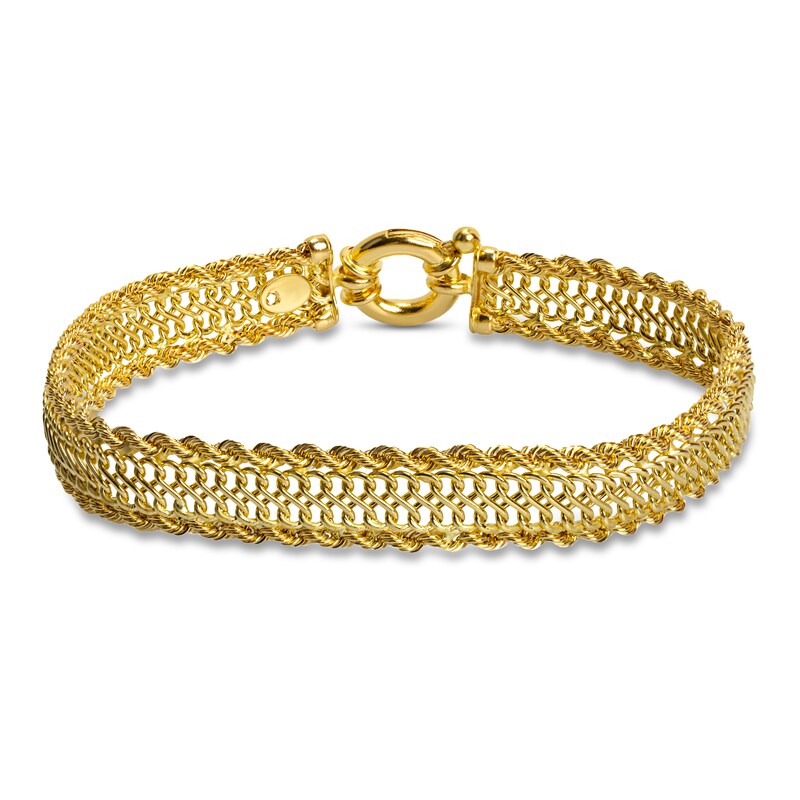 Link Chain Bracelet 14K Yellow Gold 7.5