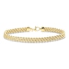 Thumbnail Image 1 of Solid Italian Multi Strand Rope Bracelet 14K Yellow Gold 7.5&quot;
