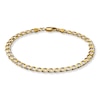 Thumbnail Image 1 of Curb Link Bracelet Solid 10K Yellow Gold 8.5&quot;