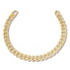 Thumbnail Image 1 of Curb Chain Bracelet Hollow 10K Yellow Gold 8.5&quot;