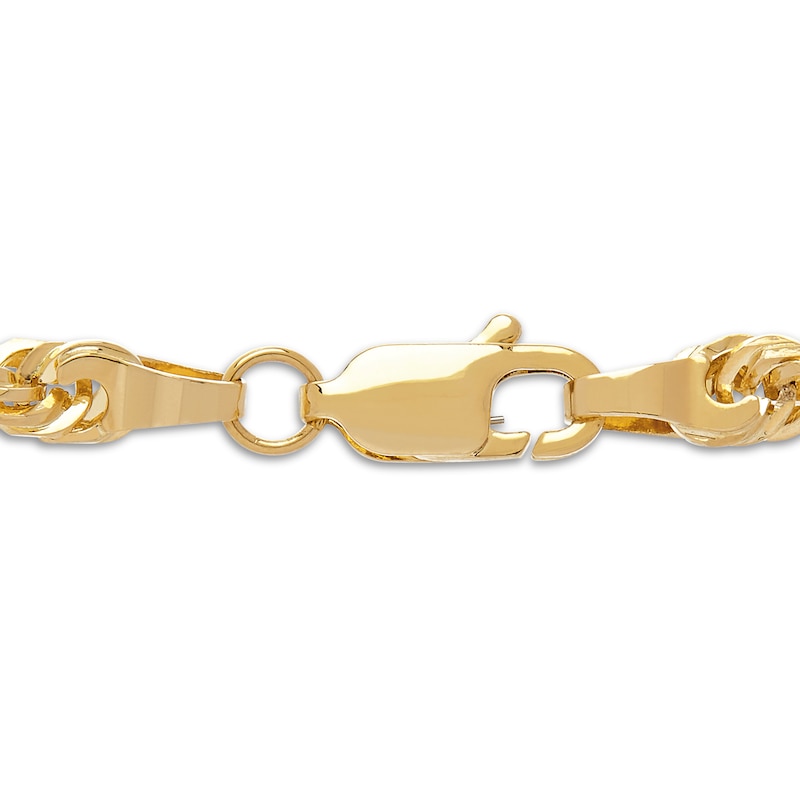 Solid Rope Chain Bracelet 14K Yellow Gold 8.5"