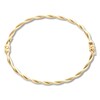 Thumbnail Image 2 of Italian Braided Bangle Bracelet 14K Yellow Gold