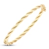 Thumbnail Image 2 of Italian Braided Bangle Bracelet 14K Yellow Gold