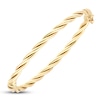 Thumbnail Image 3 of Italian Braided Bangle Bracelet 14K Yellow Gold