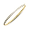 Thumbnail Image 2 of Glitter Flexible Bangle Bracelet 14K Yellow Gold