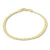 Thumbnail Image 1 of Herringbone Bracelet Hollow 10K Yellow Gold 7.25&quot;