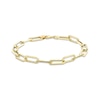 Thumbnail Image 0 of Hollow Paperclip Bracelet 10K Yellow Gold 7.5"