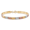 Thumbnail Image 1 of Stampato Bracelet 10K Tri-Tone Gold 7.25&quot;