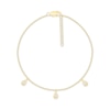 Thumbnail Image 1 of Diamond Pear Anklet 10K Yellow Gold