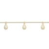 Thumbnail Image 2 of Diamond Pear Anklet 10K Yellow Gold