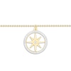 Thumbnail Image 2 of Diamond Compass Anklet 10K Yellow Gold 9&quot;