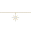 Thumbnail Image 2 of Diamond Compass Anklet 1/8 ct tw 10K Yellow Gold 9&quot;
