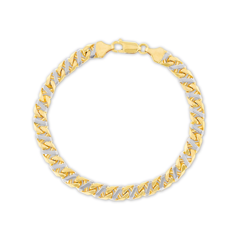 Solid Mariner Link Bracelet 10K Yellow Gold 8.5"