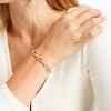 Thumbnail Image 5 of Stirrup Bracelet Hollow 10K Yellow Gold 7.5&quot;