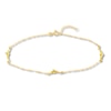 Thumbnail Image 1 of Dolphin Anklet Semi-Solid 10K Yellow Gold 10&quot;