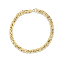 Wheat Chain Bracelet Hollow 10K Yellow Gold 8.5"