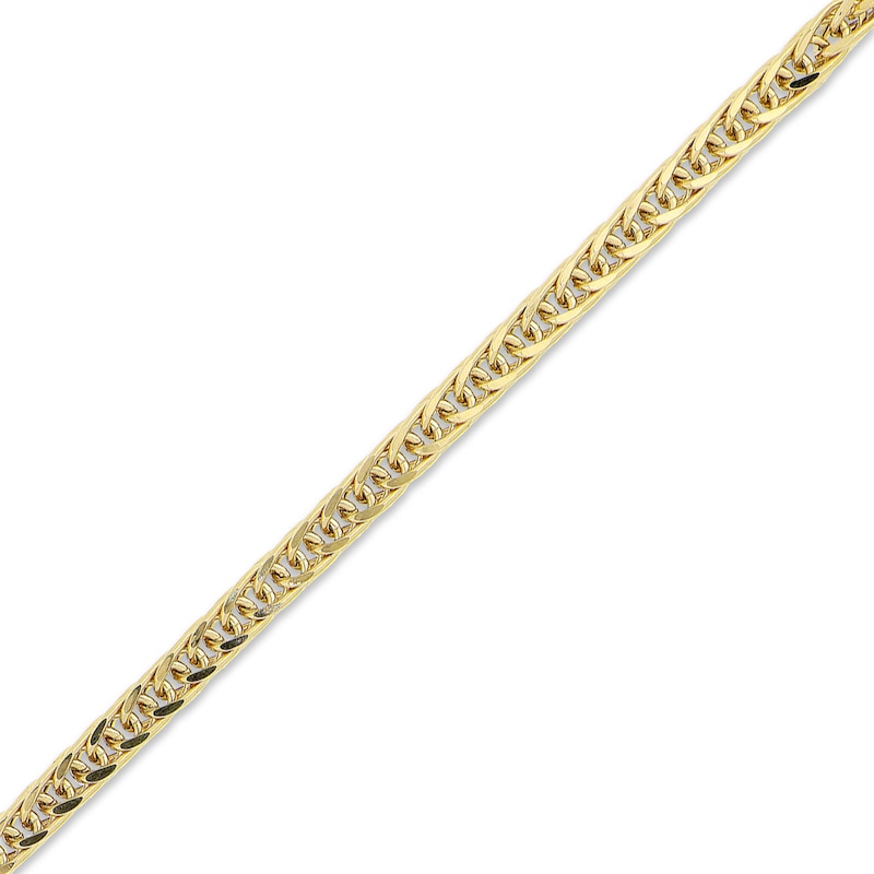 Main Image 2 of Wheat Chain Bracelet Hollow 10K Yellow Gold 8.5&quot;