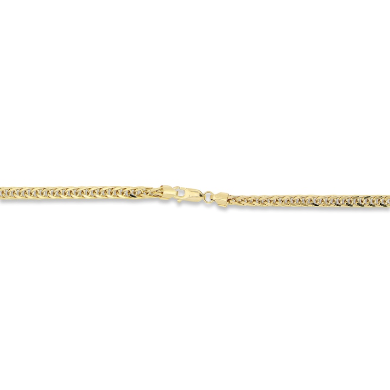 Main Image 3 of Wheat Chain Bracelet Hollow 10K Yellow Gold 8.5&quot;