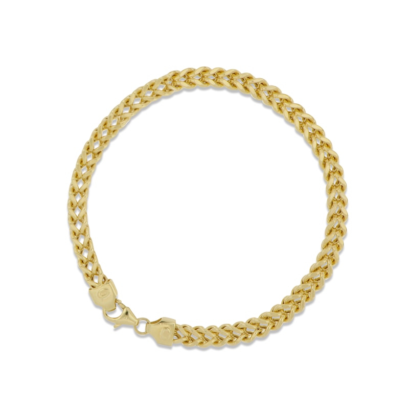 Main Image 1 of Franco Chain Bracelet Hollow 14K Yellow Gold 8.5&quot;