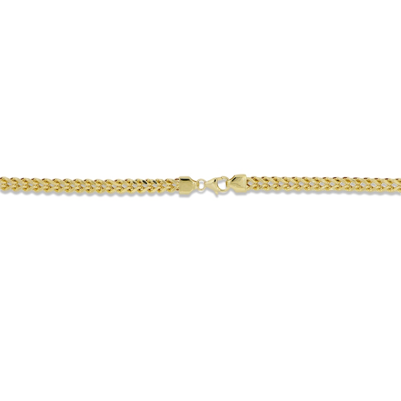 Men's Franco Chain Bracelet 14K Yellow Gold 8.5"