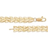 Thumbnail Image 2 of Stampato Leaf Bracelet 10K Yellow Gold 8&quot;