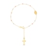 Thumbnail Image 1 of Beaded Rosary Bracelet 14K Tri-Tone Gold 6.5&quot;