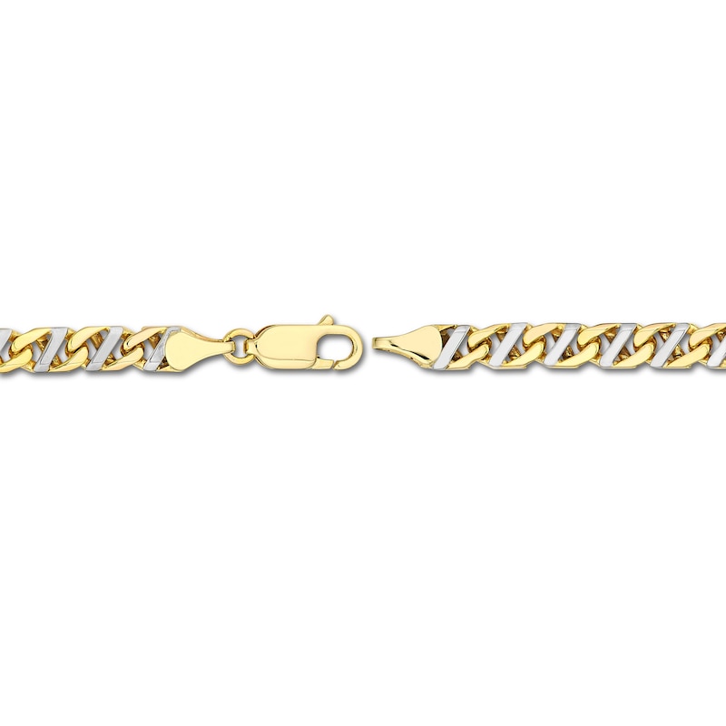 Main Image 2 of Mariner Chain Bracelet Hollow 10K Two-Tone Gold 8.5&quot;
