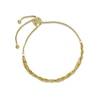 Five-Strand Mirror Chain Bolo Bracelet 10K Yellow Gold 9"