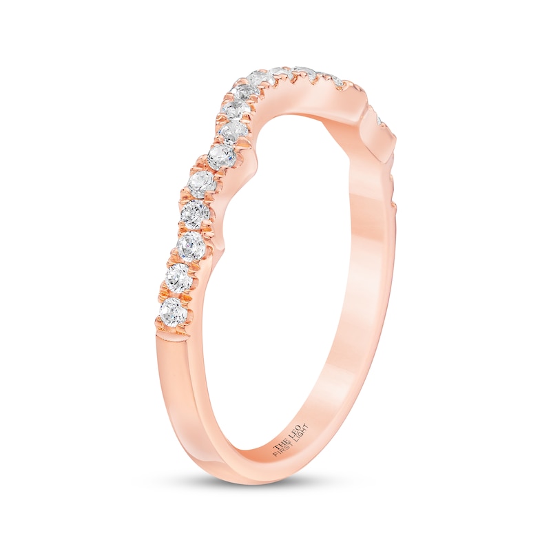 Main Image 2 of THE LEO First Light Diamond Round-Cut Wedding Band 1/4 ct tw 14K Rose Gold