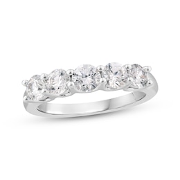 Lab-Grown Diamonds Anniversary Band 1-1/2 ct tw 14K White Gold