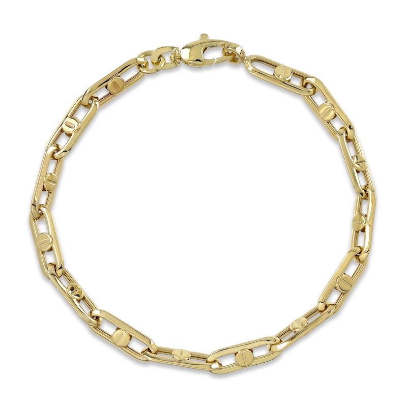 Main Image 1 of Mariner Link Bracelet 10K Yellow Gold 8.5&quot;