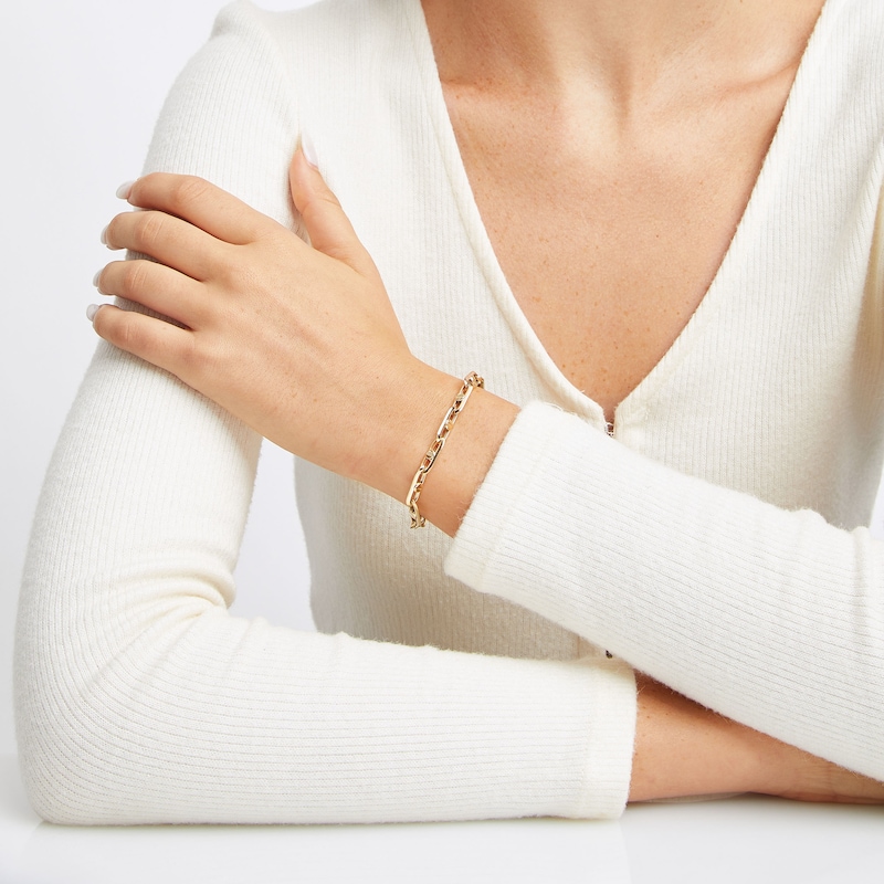 Main Image 2 of Mariner Link Bracelet 10K Yellow Gold 8.5&quot;