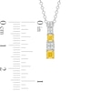Thumbnail Image 2 of Le Vian Sunny Yellow Diamond Necklace 3/8 ct tw 14K Two-Tone Gold 19&quot;